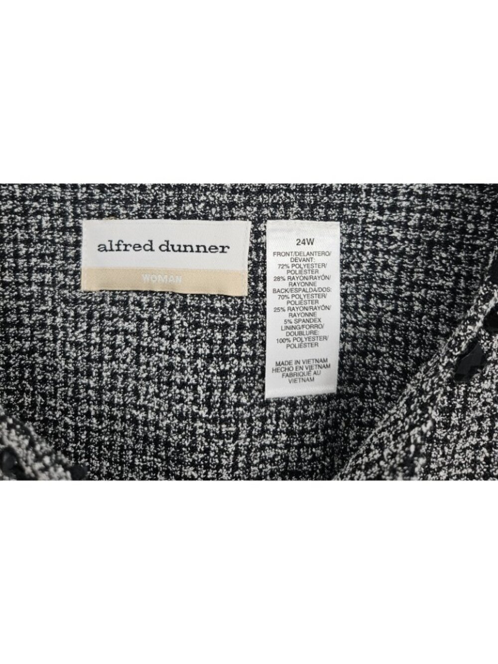 NWT Alfred Dunner 24W Plus Size 2 Piece Pant Set Career Church Mother of Bride - Picture 2 of 8